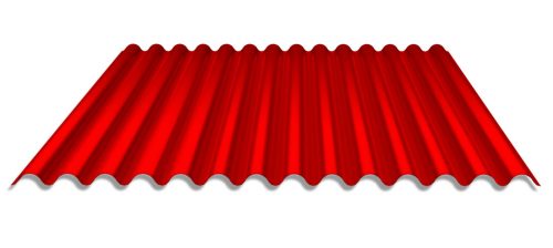 Red PBC metal panels