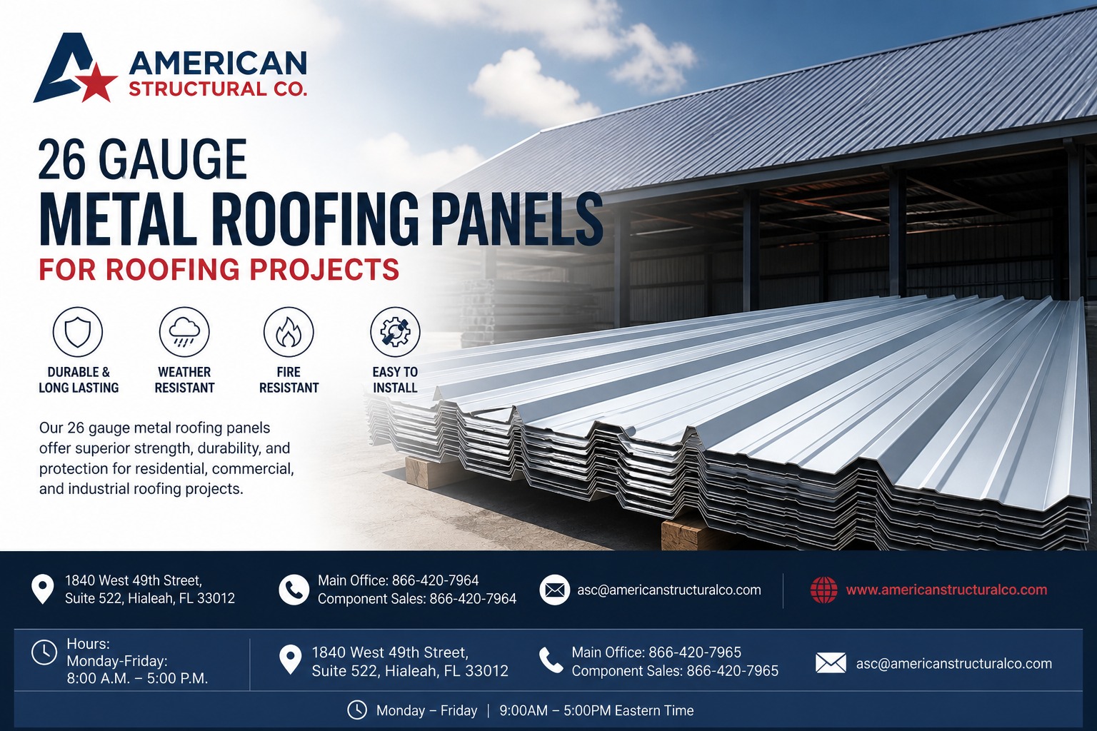 26 Gauge Metal Roofing Panels