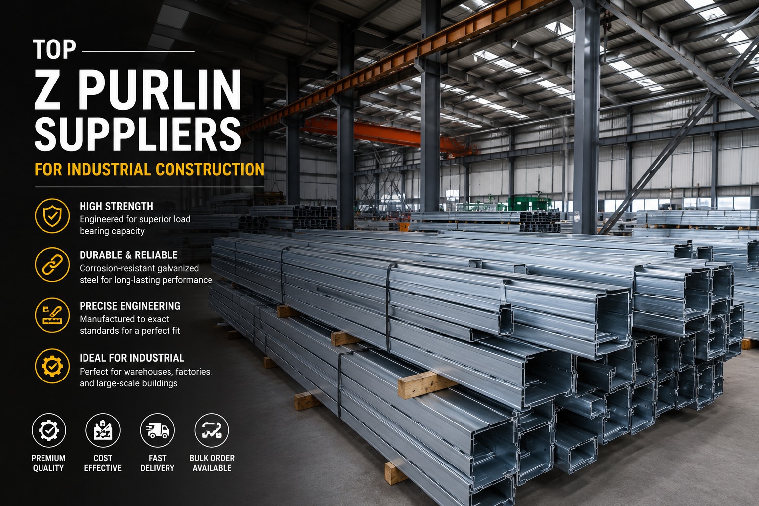 Top Z Purlin Suppliers for Industrial Construction